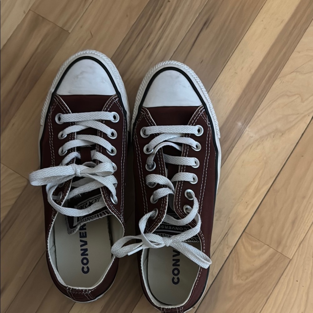 Converse Maroon Low-Top Sneakers